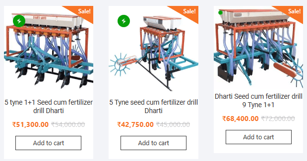 Dharti Seed Cum Fertilizer Drill Prices for 2024 | Om Agro India
