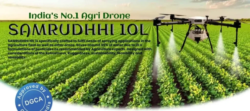 Samrudhhi 10L Agriculture Sprayer Drone Price In India | Om Agro India Samrudhhi 10L Agriculture Sprayer Drone Price In India | Om Agro India