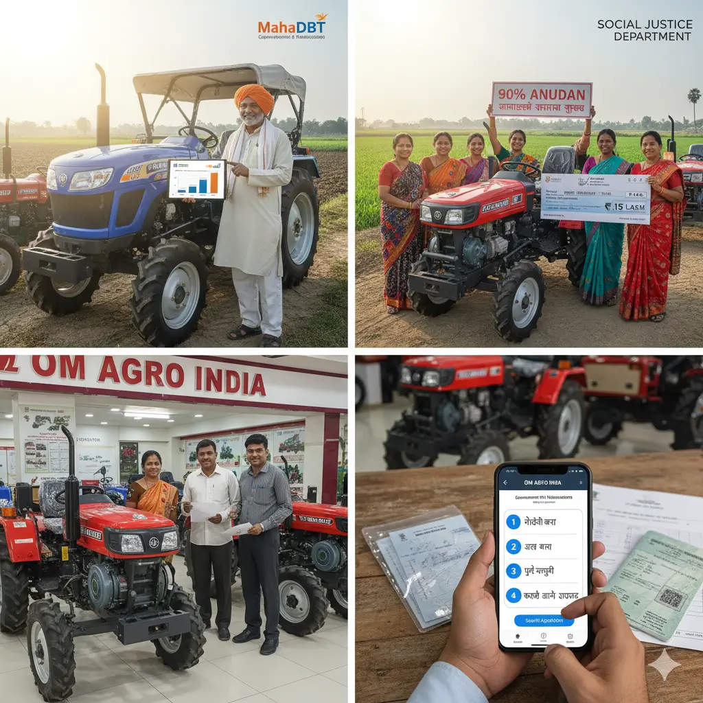 Get 90% Mini Tractor Subsidy in Maharashtra 2025-26 | Om Agro India