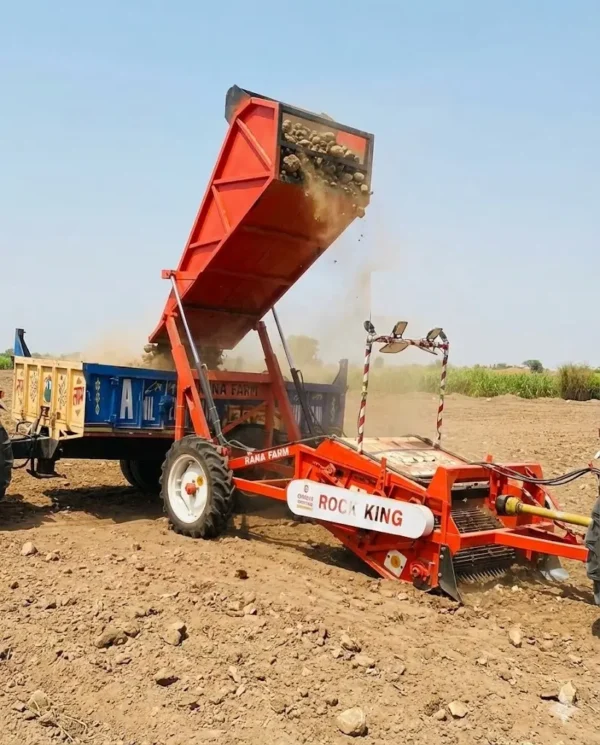 Heavy-Duty Stone Picker Machine – Tractor Operated Rock Picker & Soil ...
